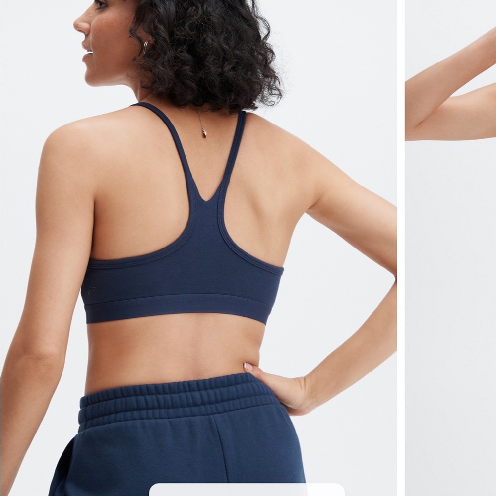 Fabletics- Live-In Racerback Bralette in Deep Blue - Picture 7 of 9
